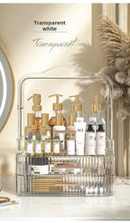 Cosmetics storage box Desktop dust drawer type large-capacity finishing box Multifunctional skin care product storage box