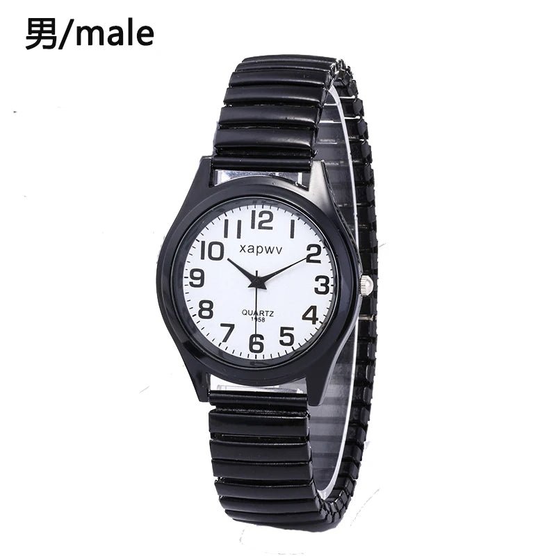 Casual Couple Watches Men Arabic Numerals Fashion Ladies Watch Quartz Wristwatch Pair