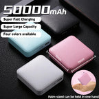 50000mAh Power Bank High Capacity Super Fast Charging Powerbank Portable Battery Charger Compact And Convenient Mini Power Bank