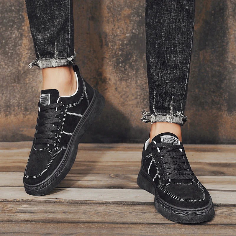 Men's Shoes 2025 New Spring Work Safety Shoes, Anti-slip, Wear-resistant, Versatile Casual Sports Work Shoes, Men's Board Shoes