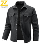 Men's Long Sleeved Shirt Comfortable Breathable Elastic Fashionable Versatile Workwear Shirt Outdoor Hiking and Commuting Shirt