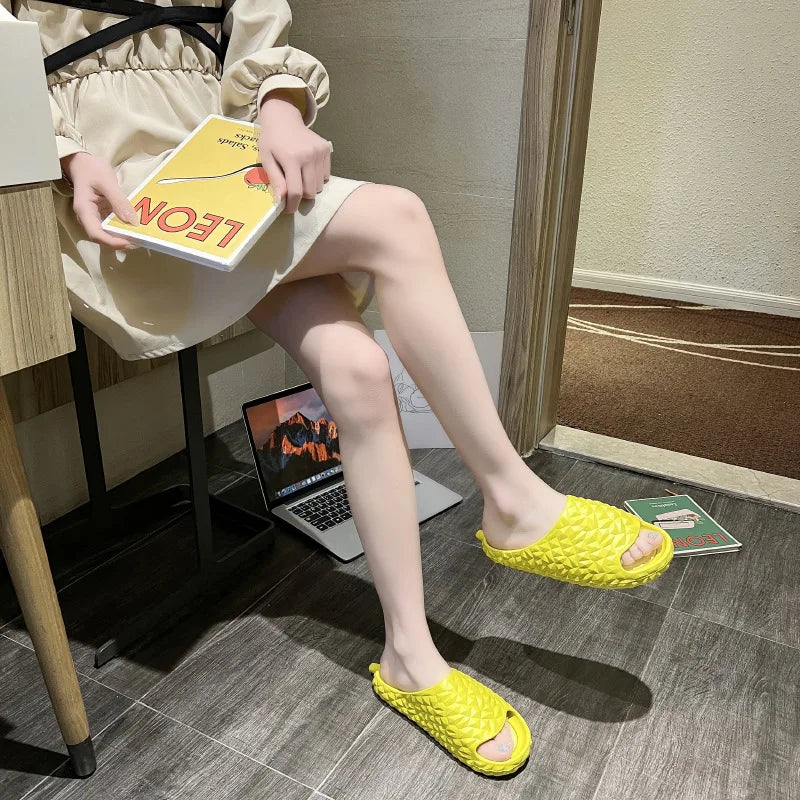 Women's Home Slippers 2023 New Arrivals Durian Slipper Summer Couples Casual Comfort Flip Flops Woman Flats Beach Shoes Slides