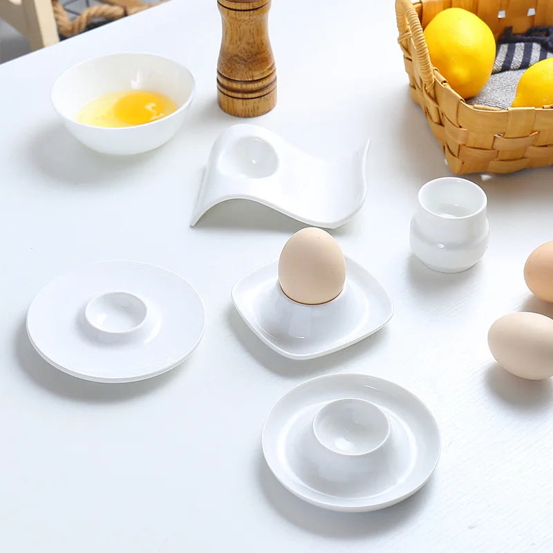 Kitchen Supplies Egg Tray Egg Rack Household Ceramic Tableware Supplies Egg Tray Egg Tray Breakfast Household Refrigerator
