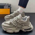 Fashion Shoes For Men White Sneakers Male Platform Walking Shoes Punk Lace Up Outdoor Men’s Outdoor Breathable Sneakers