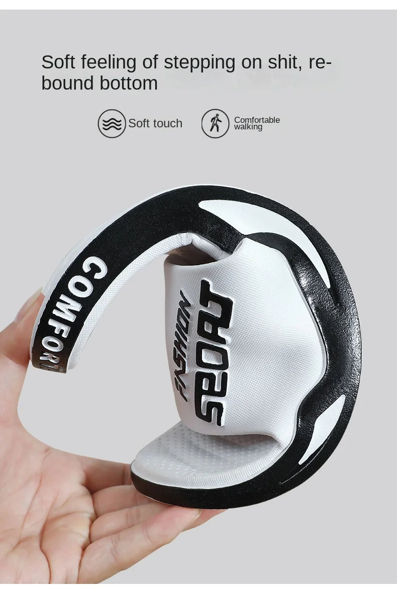 Slippers for men can be worn externally in summer. Trendy bathroom, bathroom, non-skid home, indoor, and home sandals for men