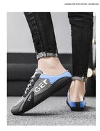 Men Slippers Trend Baotou Shoes for Men Summer Breathable Casual Shoe Vulcanized Flats Male Sneakers Half Slip-on Shoes