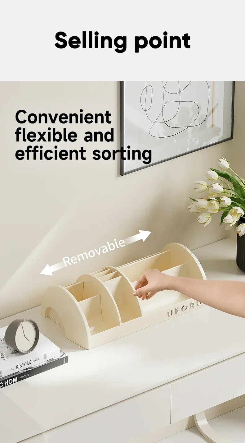 Cosmetics Storage Box Home Dressing Table Desktop Large Capacity Multi-functional Skin Care Products Compartment Shelf