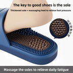 Men's Massage Slippers Anti-Slip Indoor Home Batoom Bathing Sandals Simple Sle PVC Material Comfortable Summer Slippers