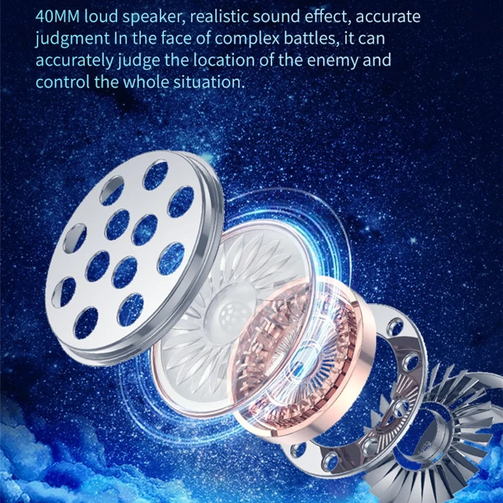 Large Earmuffs Headphones Bluetooth Earphones Wireless Headsets Bass Headset Noise Cancelling With Mic Helmet Support TF-card