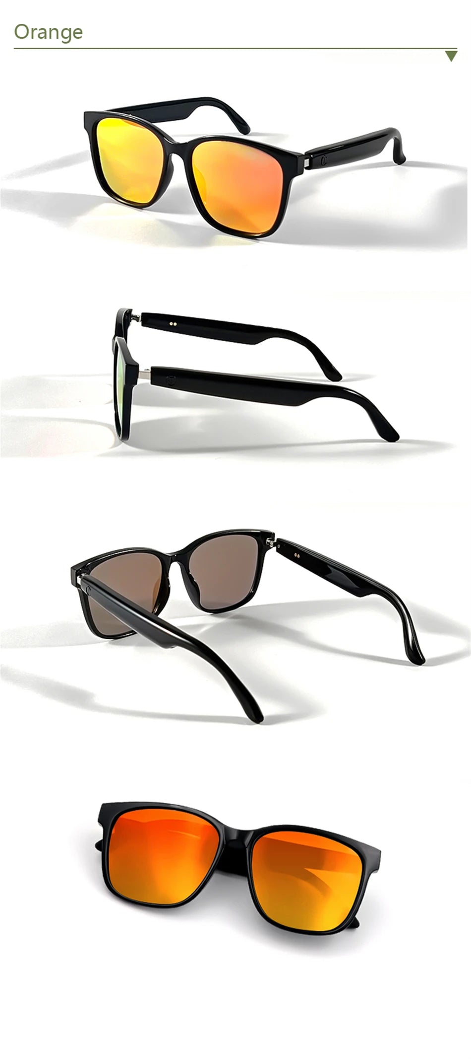 2025 Sunglasses Smart Glasses Men Women Technology Audio Call Remote Headset Sunglasses Sports Driving Music Earbuds Headphones