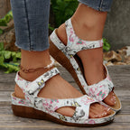 Women's Sandals 2025 Summer Sandals Women Heels Sandals Casual Wedges Footwear Summer Shoes Woman Soft Heeled Shoes