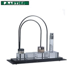 2022 New Style Counter acrylic Cylinder Cosmetic Skincare display stand Makeup Displays