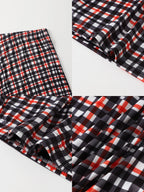 Men Panties Men's Polka Plaid Pants with Flat Corners Loose and Comfortable Skin Friendly Fat Pants Breathable Men Underpant