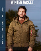 Men's winter jacket is very stylish waterproof and windproof, thickened with padded