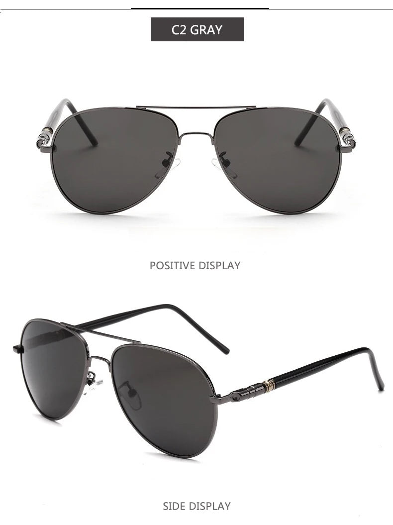 Sunglasses Men  Polarized Fashion Classic Pilot Sun Glasses Fishing Driving Goggles Shades For Women Oculos