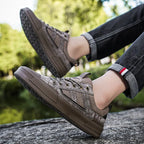 New Shoes for Men Casual Male Sneakers Platform New Men's Casual Leather Shoes Business or Casual Thick-bottom Wear-resistant