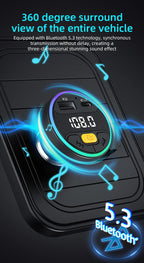 Car FM Transmitter Bluetooth 5.3 Handsfree Wireless Car Kit USB C Car Charger Auto Radio Fm Modulator Mp3 Player Adapter
