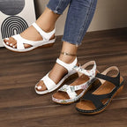 Women Sandals 2025 New Summer Beach Sandals Women Heels Sandalias Casual Wedges Footwear Summer Shoes Soft Heeled Sandals Woman