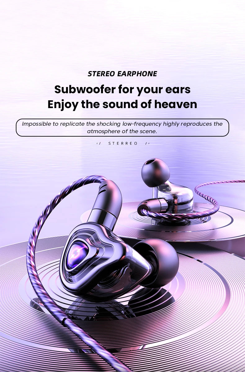 In-Ear Earbuds High Quality Headset 2 Color Optional Built-In Microphone In-Ear Wired Earphone for Phone Computer Headphone