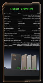 3 In 1 Magnetic Power Bank battery QI 15W Wireless Fast Charing With Intelligent  LCD Screen for iPhone 12-17 Pro Watch Airpods