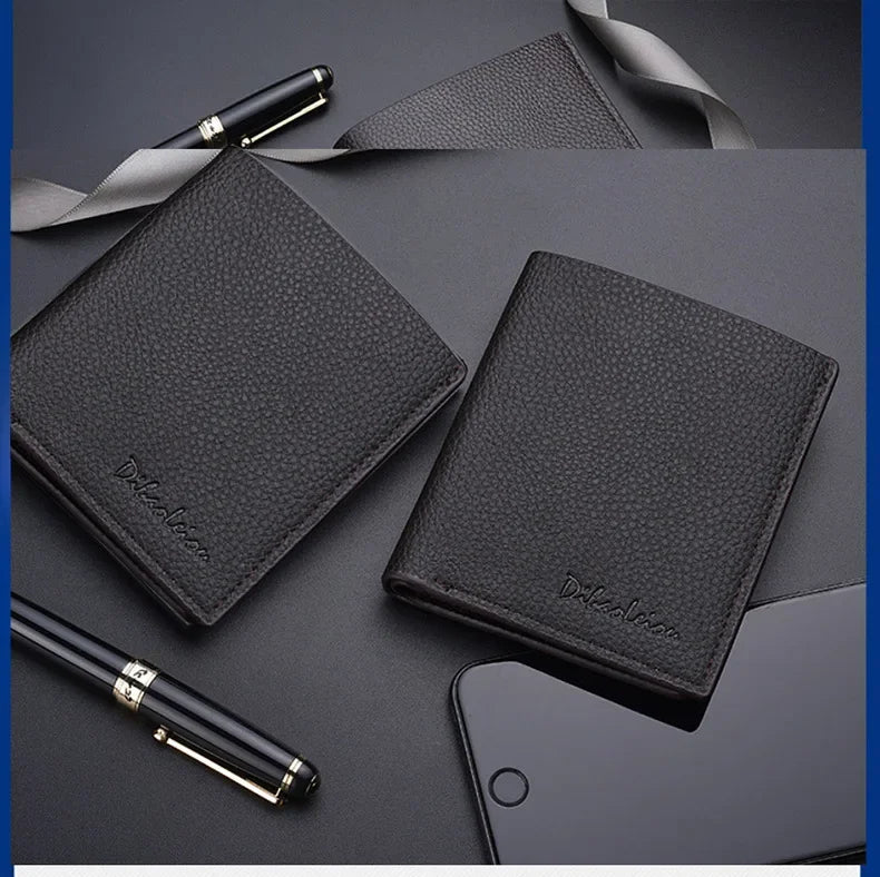 2023 New Fashion Wallets for Men Small Money Purses Wallets New Design Dollar Price Top Men Thin Wallet with Coin Bag Wallet