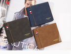 Men Wallet PU Business Foldable Wallet Luxury Billfold Slim Hipster Credit Card Holders Inserts Coin Purses Vintage Walltes