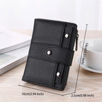 Women's Wallets Luxury Designer Card Holder Purses for Women Short Money Bags with Zip Coin Pocket Ladies Gift