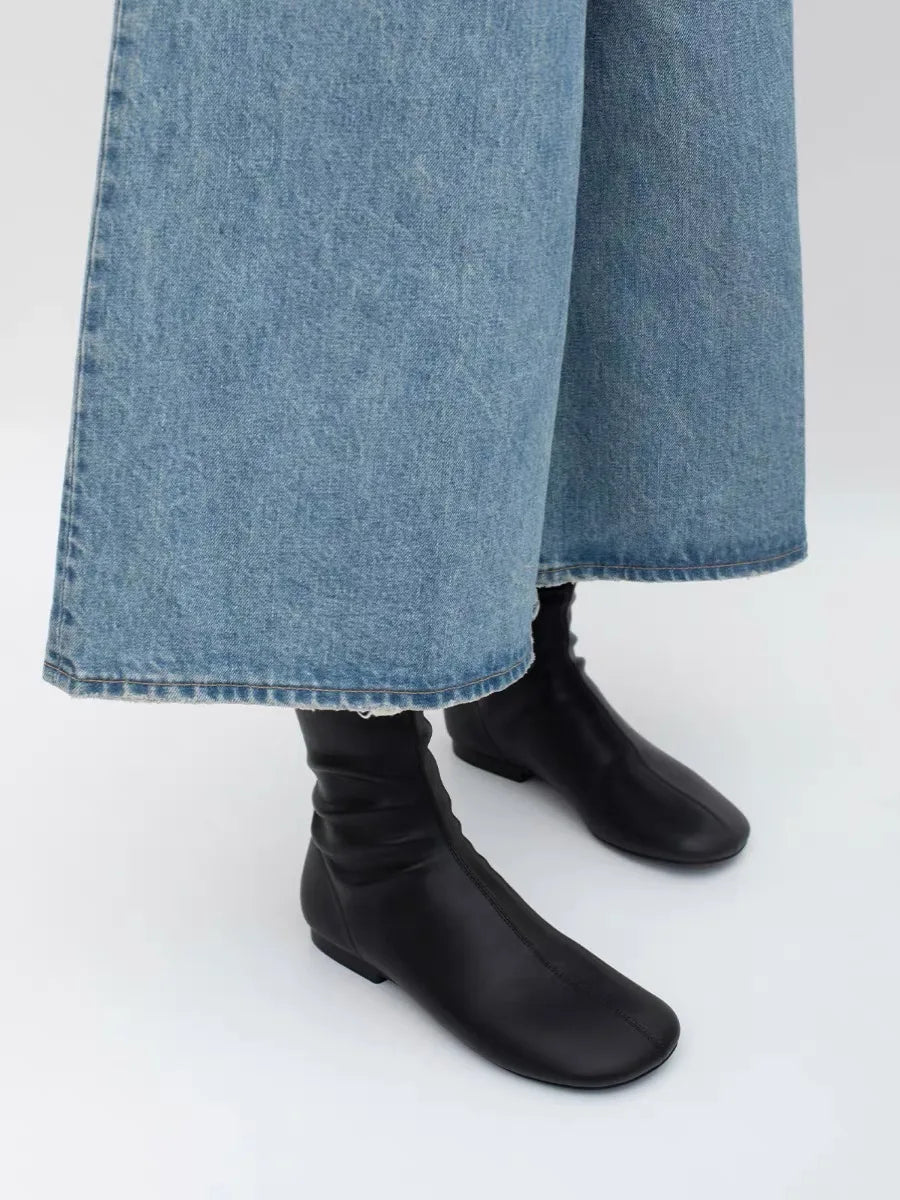 Flats Women Ankle Boots Sport Sneaker Designer Chelsea Boots Winter 2025 Trend Walking Running Shoes Leather Shoes Mujer Botas