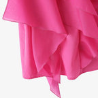 ZANZEA Women Ruffled Stitching Blouse Fashion Holiday O-neck Tops 2024 Summer Short Sleeve Tunics Casual Loose Solid Blusa Femme