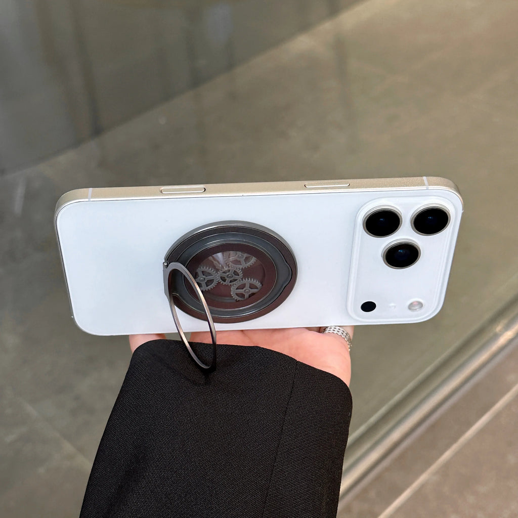 NEW Luxury Gear Design Magnetic Mobile Phone Stand Holder for IPhone Accessories Trend MagSafe Mobile Phone Bracket Fashion 2025