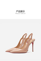Women heels 2025 New elegant Luxury Brand Pumps woman 2025 High Heels Red Shiny Bottoms sexy Pointed Toe Prom Ladies Shoes Women