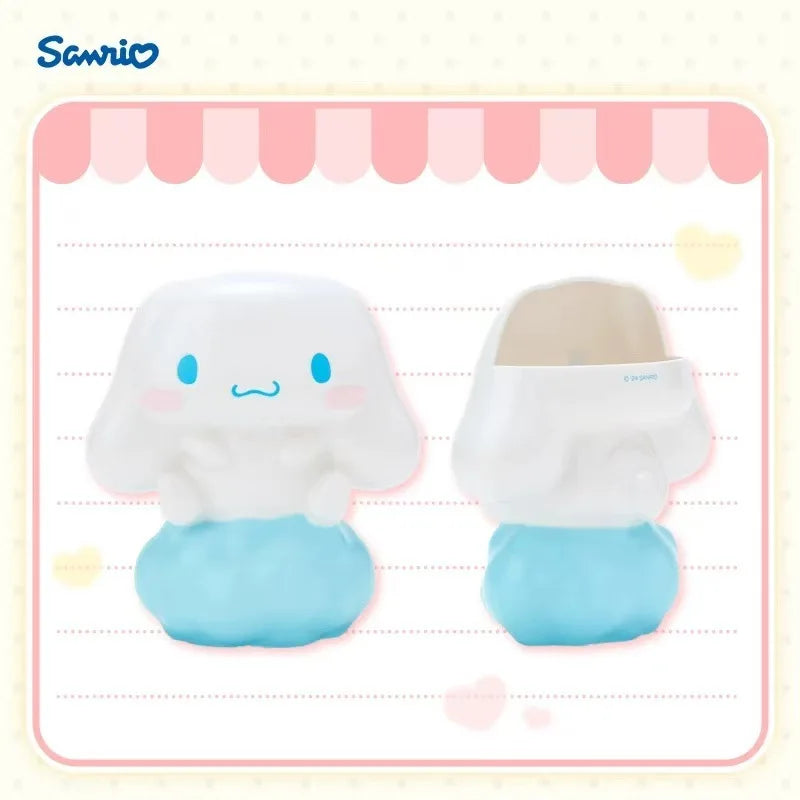 Cute My Melody Cosmetics Storage Can Cute Pink Brush Container Aesthetic Desktop Display for Makeup Lovers