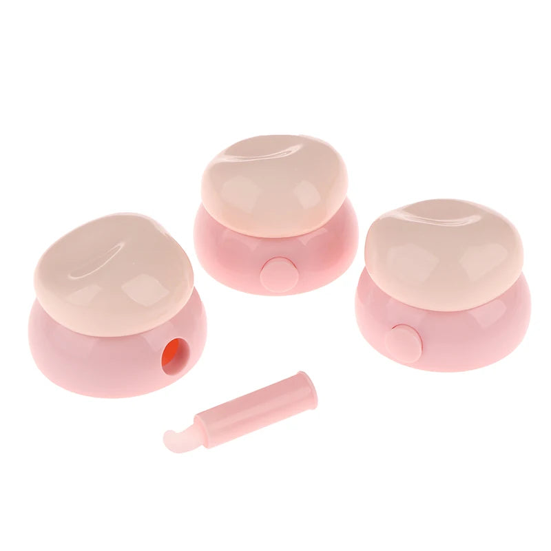 3.5g Mini Cosmetic Empty Jar Pots Makeup Skincare Container Face Cream Box Lip Balm Box With Silicone Spoon Refillable Bottles