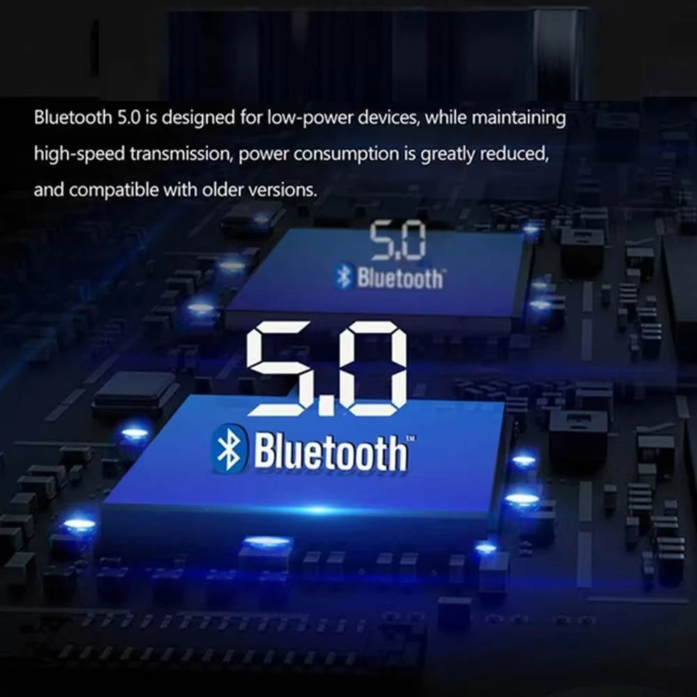 Car Hands-free Bluetooth-compaitable 5.0 FM Transmitter Car Kit MP3 Modulator Player Handsfree Audio Receiver 2 USB Fast Charger