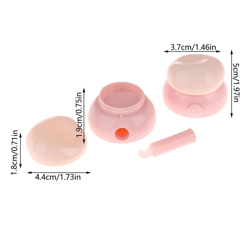 3.5g Mini Cosmetic Empty Jar Pots Makeup Skincare Container Face Cream Box Lip Balm Box With Silicone Spoon Refillable Bottles