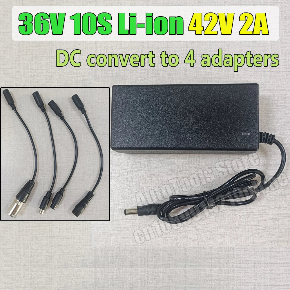 54.6V/42V 2A charger for 48V 36V li-ion Battery Charger DC Plug Adapter Connecters 10S 13S 42V 54.6V Lithium Battery Chargers