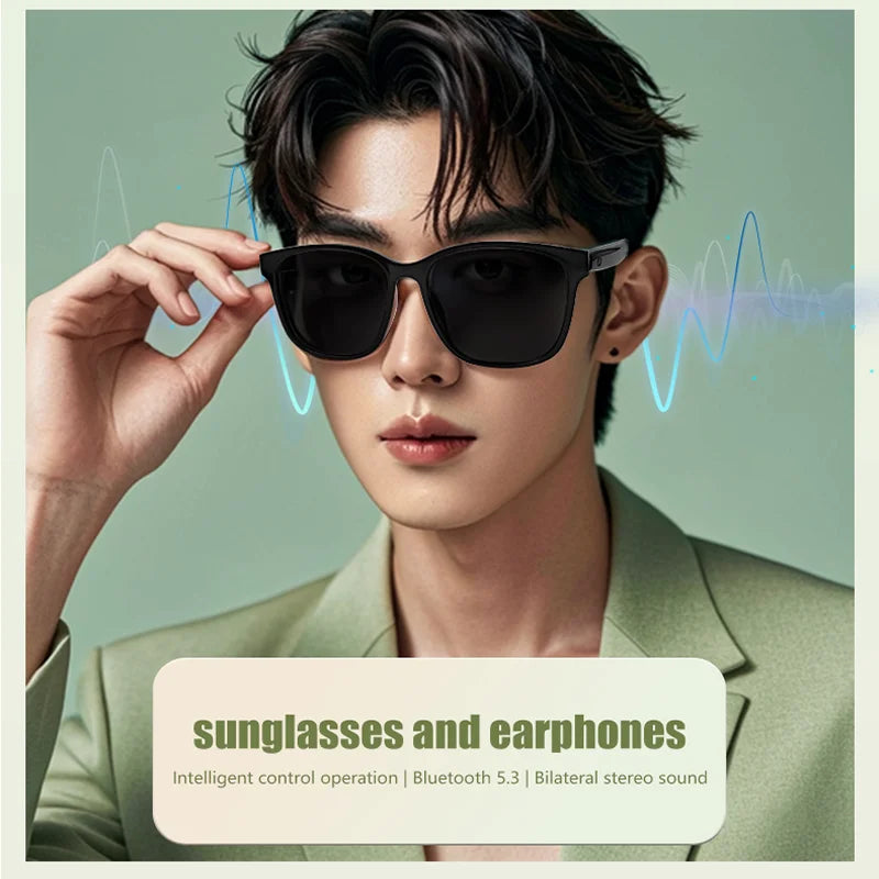 2025 Sunglasses Smart Glasses Men Women Technology Audio Call Remote Headset Sunglasses Sports Driving Music Earbuds Headphones