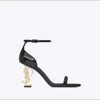 Heels Women New Design Metal Heel Patent Leather Banquet High Heel Sandals Elegant Sexy Women's High Heels Zapatos De Mujer