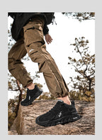 Men's Work Shoes 2025 New Sle Breathable Slip-On Anti-Slip Wear-Resistant Casual Sports Shoes Thick Bottom Labor Protection