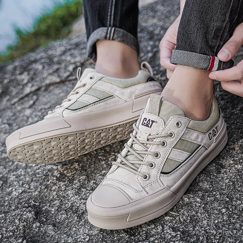 New Shoes for Men Casual Male Sneakers Platform New Men's Casual Leather Shoes Business or Casual Thick-bottom Wear-resistant