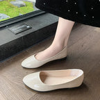 Women Candy Color Ballet Flats White Wedding Shoes Woman Flats Patent Leather Slip on Shoes Zapatos Mujer Ladies Boat Shoes NEW