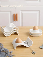 Kitchen Supplies Egg Tray Egg Rack Household Ceramic Tableware Supplies Egg Tray Egg Tray Breakfast Household Refrigerator