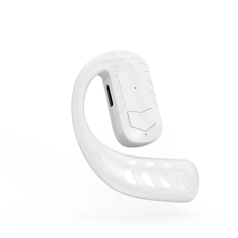 Handsfree Headset Bluetooth Noise Canceling Sports Waterproof Compatible HiFi Stereo Ear Hook Wireless Single Earphone Driving