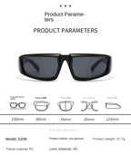 Future Science Technology Sense Sunglasses Men Women Concave Shape Sun Glasses Cool Punk Style Pair Summer Sports T206