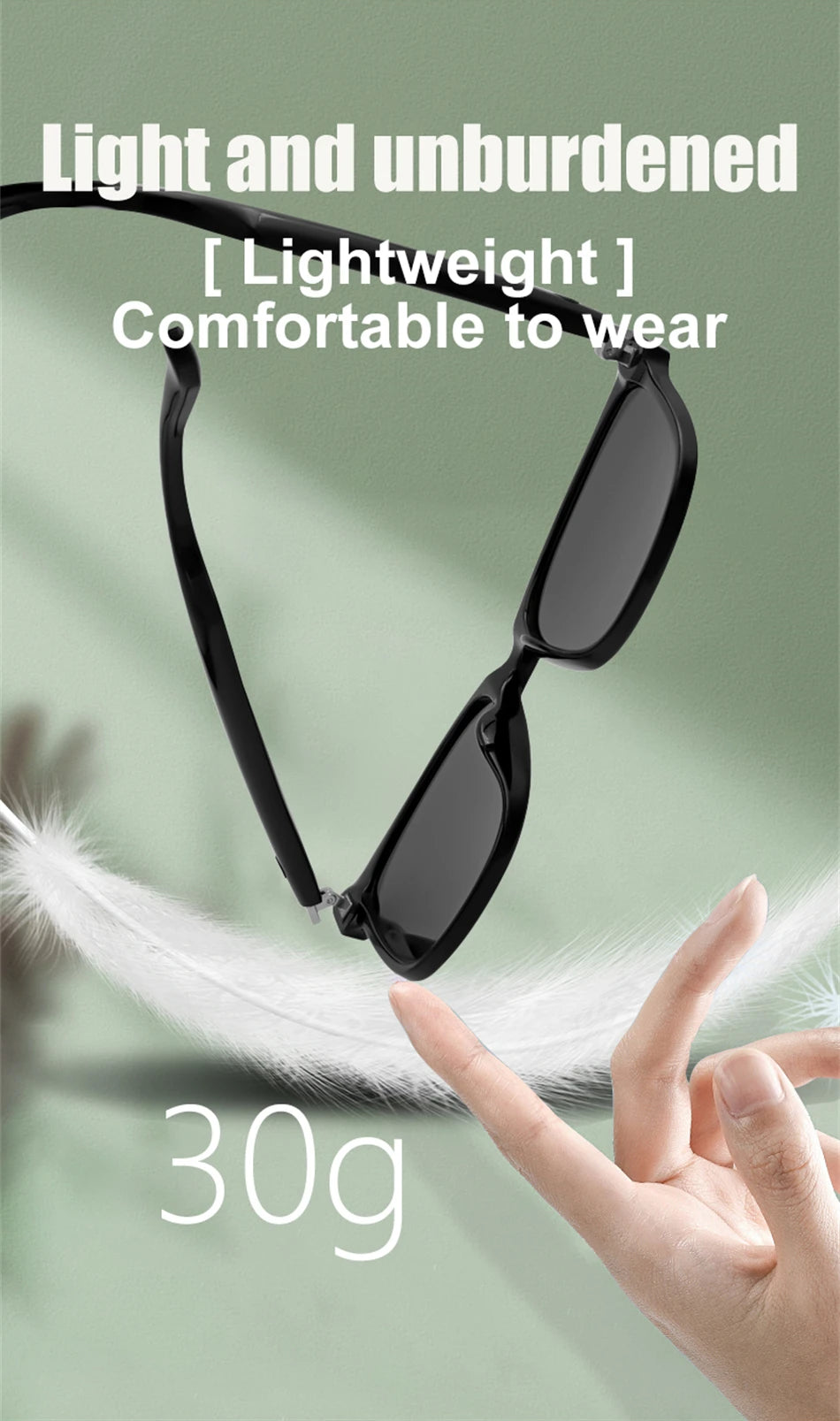 2025 Sunglasses Smart Glasses Men Women Technology Audio Call Remote Headset Sunglasses Sports Driving Music Earbuds Headphones