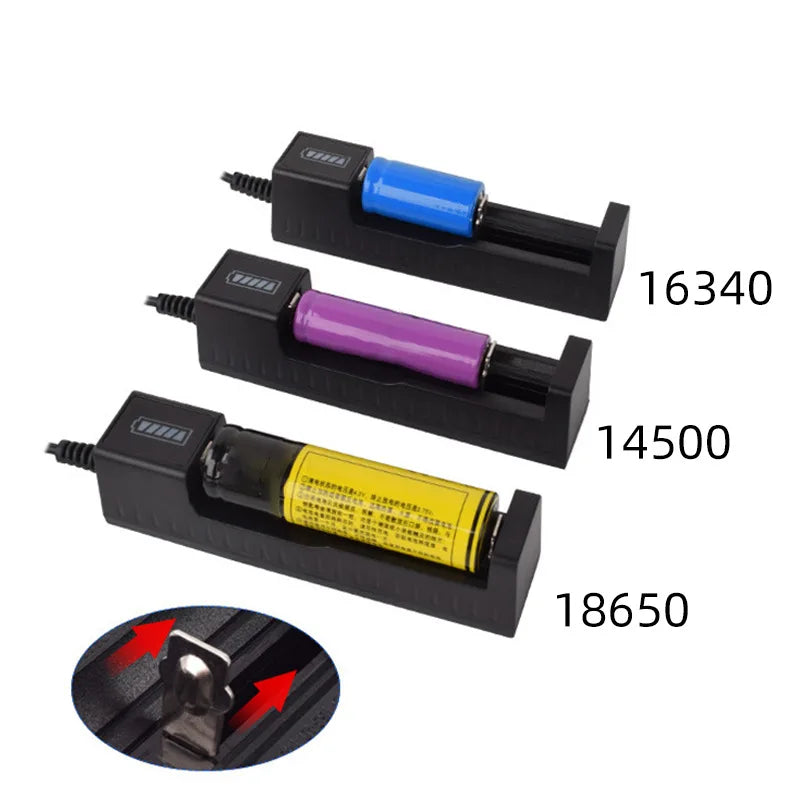 18650 Battery Charger 1 / 2 / 4 Slots Dual For 18650 Charging 4.2V Rechargeable Lithium Battery Charger