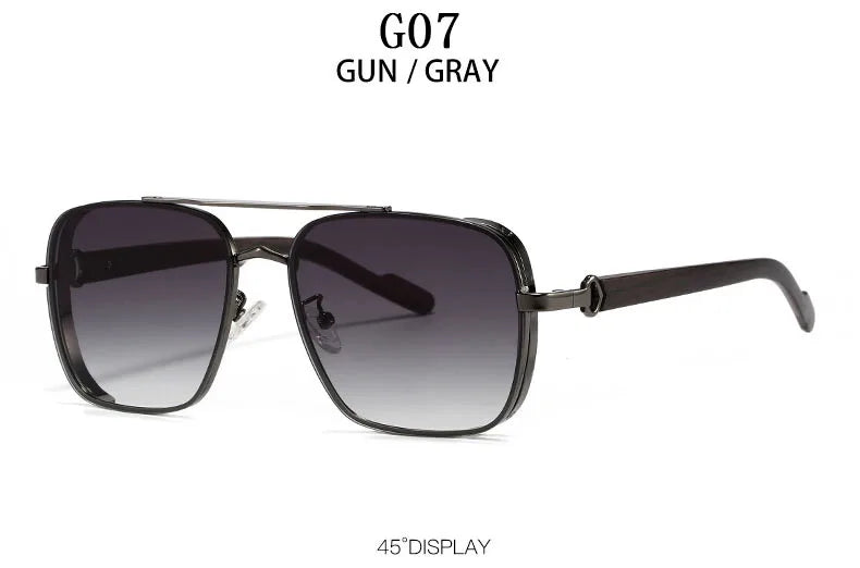 2023 Sunglasses For Men Square Sunglasses Women Trendy Luxe Vintage Fashion Glasses Retro Steampunk Shades Gafas De Sol Hombre