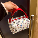 Hello Kitty Cosmetic Bag Large Capacity Travel Makeup Organizer Portable Toiletry Case Lipstick Storage Pouch Cute Cartoon Print