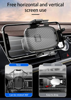 SEAMETAL Car Phone Holder Bracket Accessories Interior Air Outlet Vent Base Gadget Universal Auto Cellphone Support Accessories