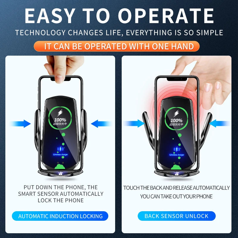 Car Mobile  Phone Holder For Audi A4L 2017-2019 Q5L 2018-2020 7" Screen Fixed Base Wireless Charging Phone Mount Car Accessories